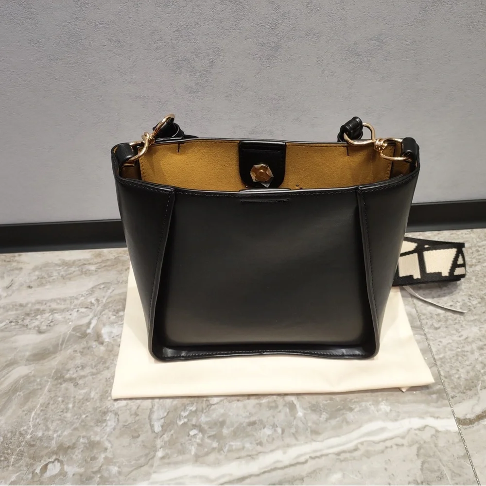 New Stella McCartney Logo CrossbodyBag Black - Picture 5 of 9